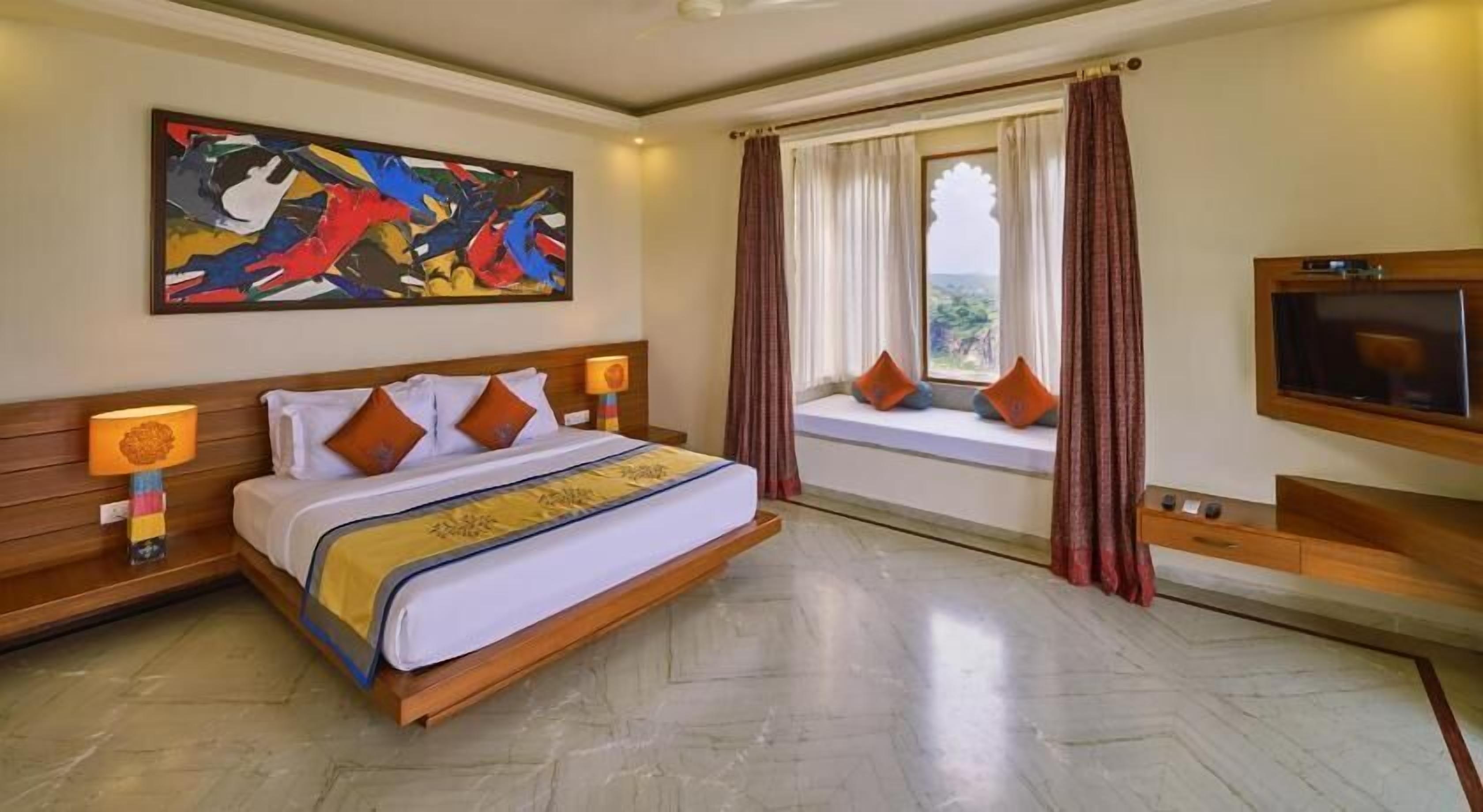 1 Schlafzimmer, hochwertige Bettwaren, Betten mit Memory-Foam-Matratzen