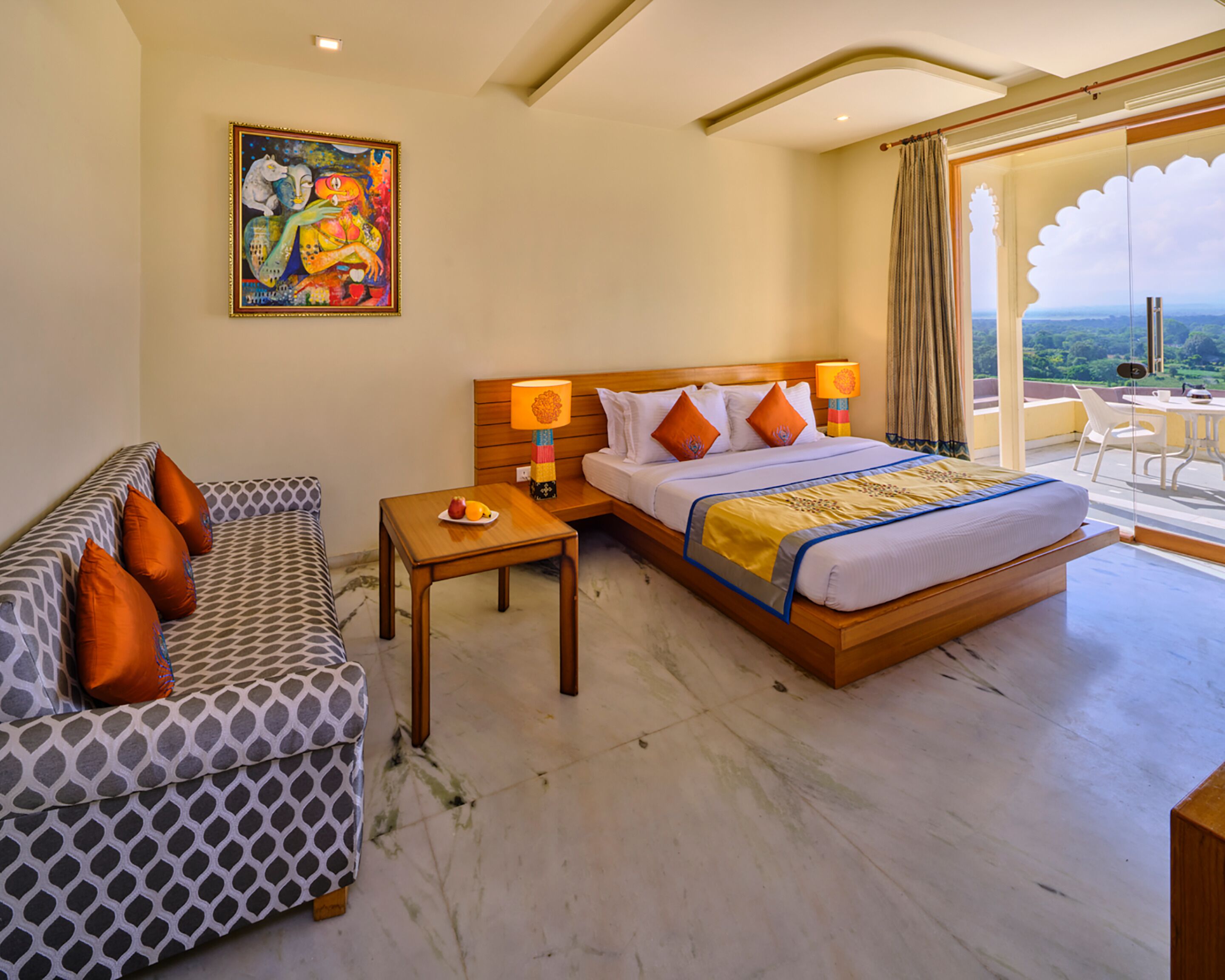 deluxe room with private balcony | 1 bedroom, premium bedding, memory-foam beds, desk