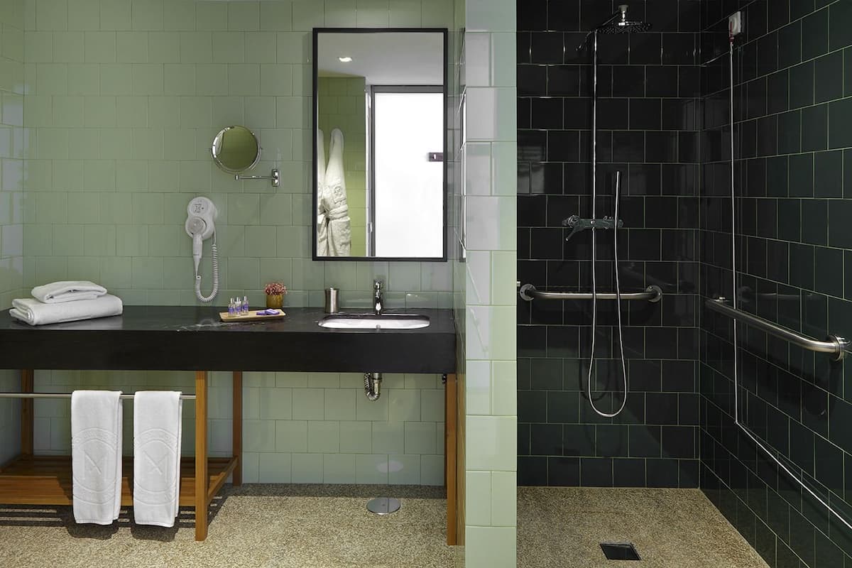 superior room | bathroom | hair dryer, bathrobes, towels