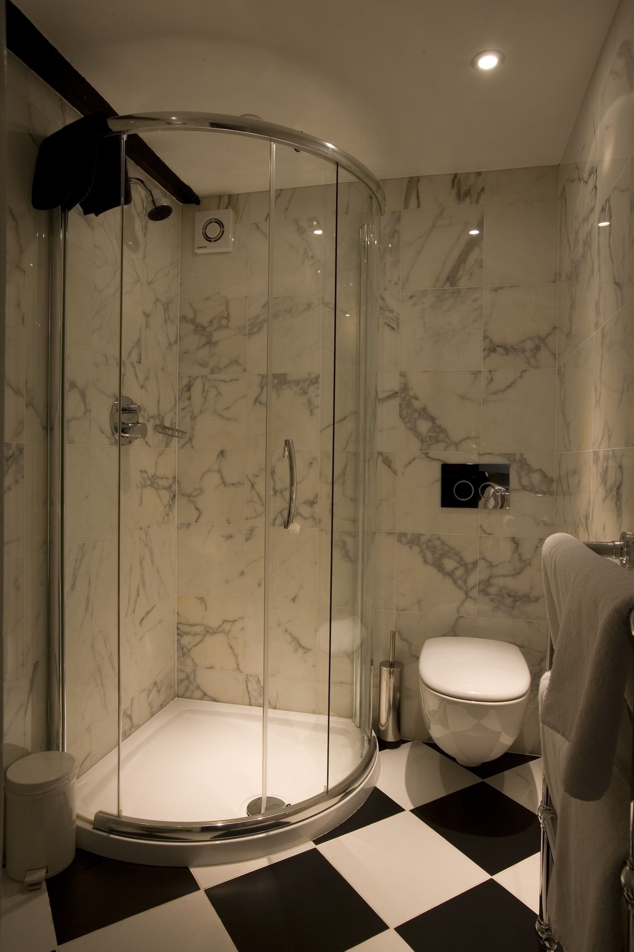 shower, free toiletries, hair dryer, bathrobes