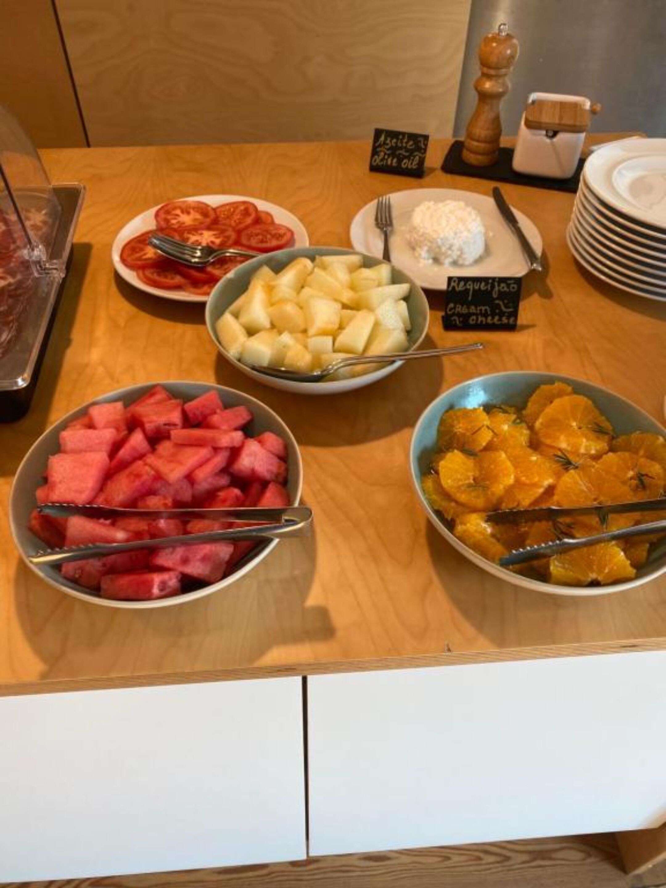 뷔페 아침 식사