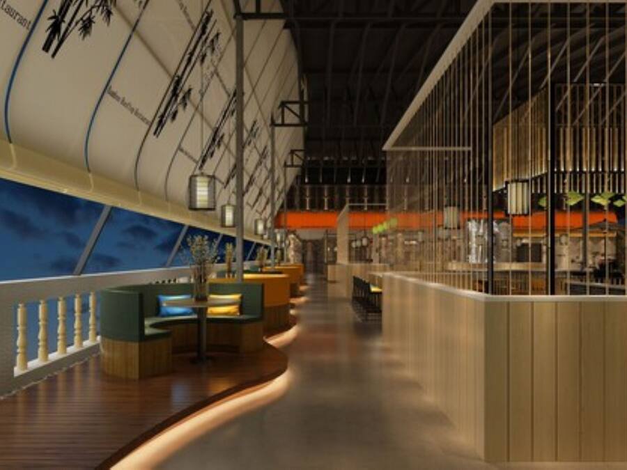 Breakfast, lunch, dinner served; international cuisine