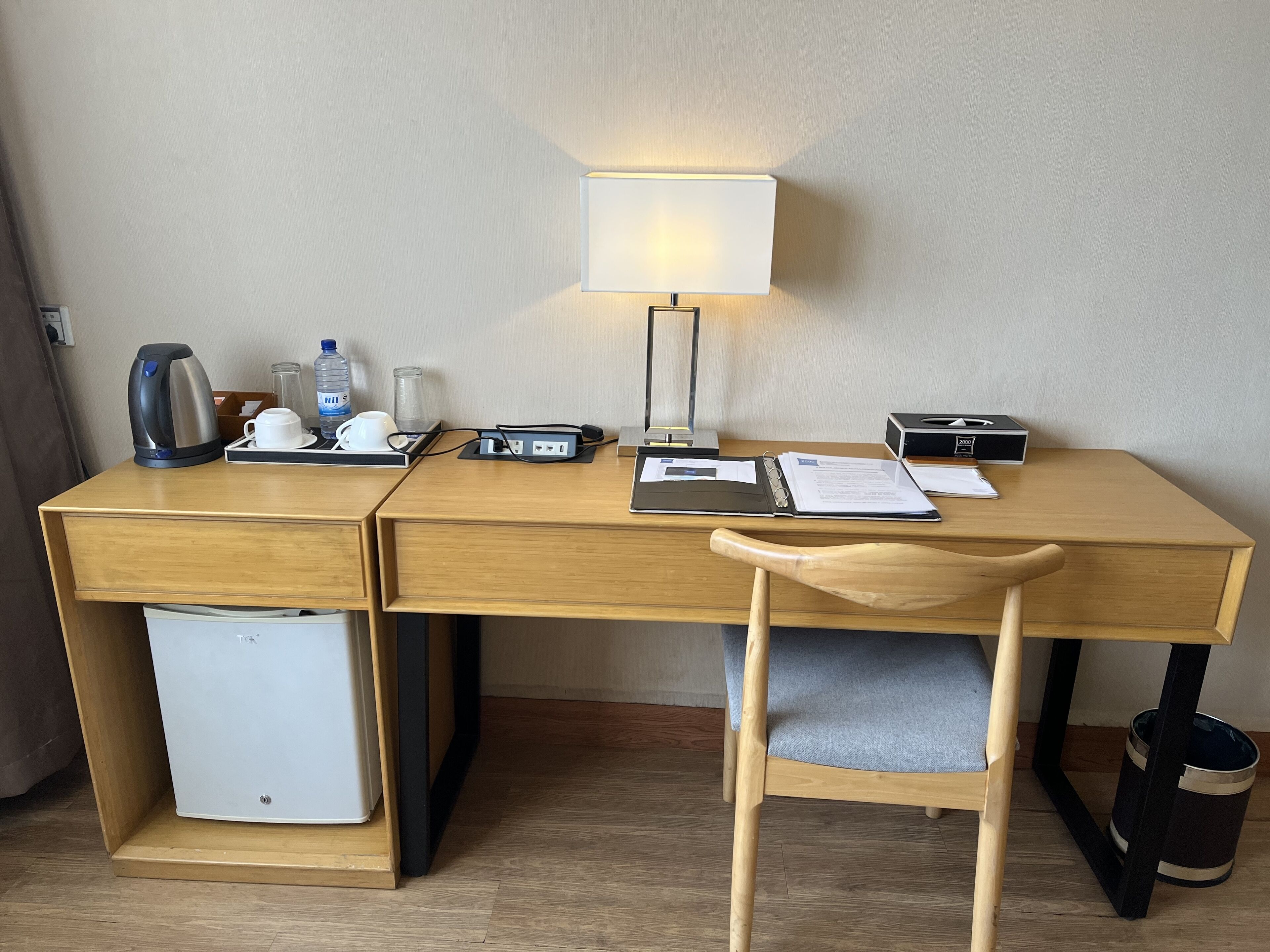 business double room, city view | mini fridge