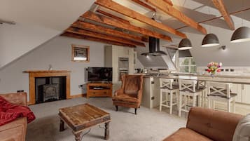Appartement, en-suite badkamer | Lounge