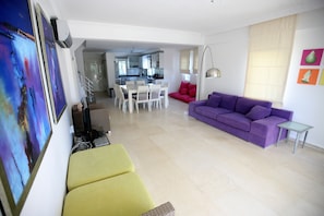 Villa, Private Pool | Living area | LCD TV - White Villa (Serik)