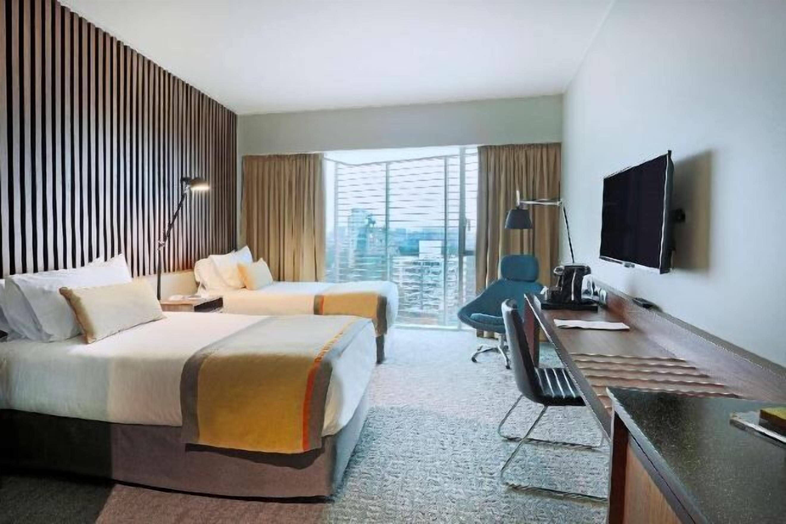 Minibar, in-room safe, desk, blackout curtains