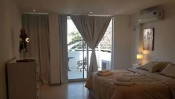 Apartamento, 1 quarto, cozinha americana (Terrace) | Ferros/tábuas de passar roupa, berços grátis