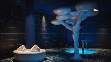 Turkish bath, body treatments, facials, 7 treatment rooms