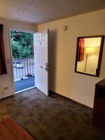 Desk, laptop workspace, iron/ironing board, free WiFi