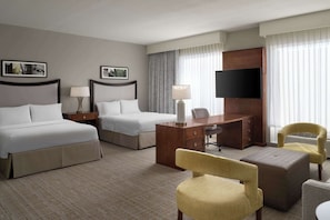 Room, 2 Queen Beds, Accessible, Bathtub (Accessible) | Blackout curtains, iron/ironing board, free cots/infant beds - Hampton Inn & Suites Orlando/Downtown South - Medical Center (Orlando)