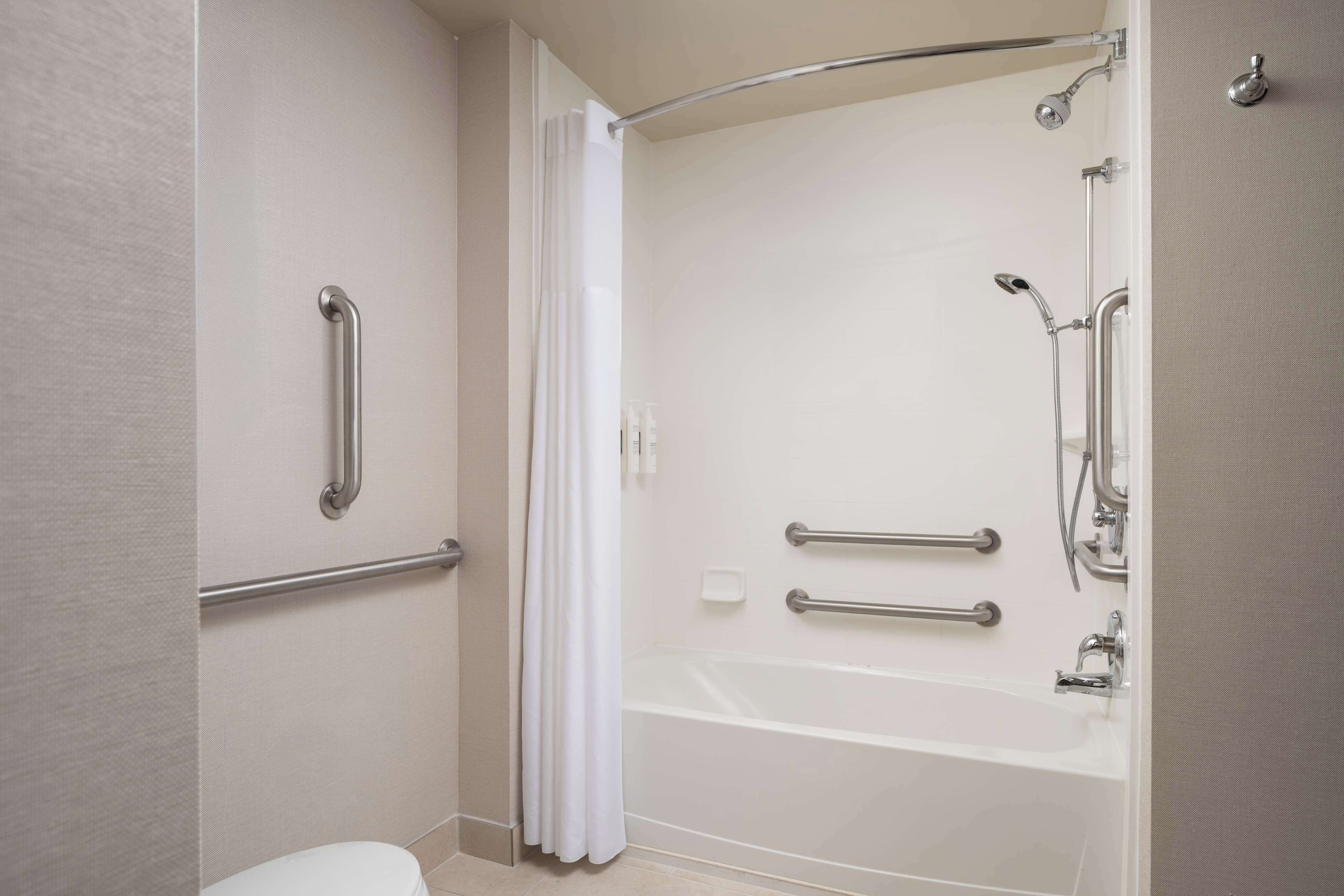 Free toiletries, hair dryer, towels
