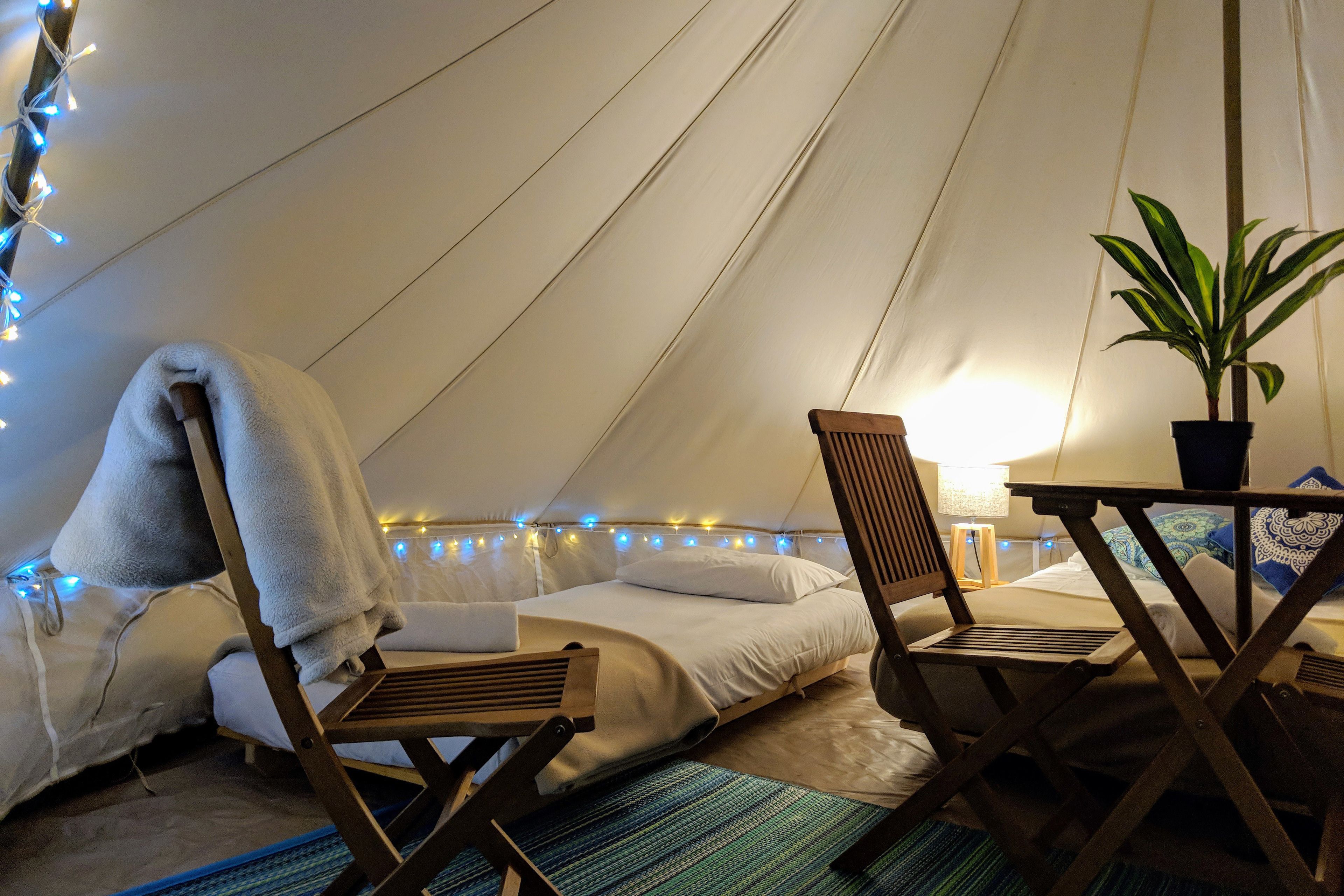 Glamping Tent | Individually decorated, individually furnished, free WiFi, bed sheets