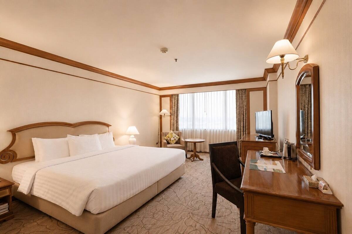 Habitación doble superior | Ropa de cama hipoalergénica, minibar, caja fuerte y escritorio