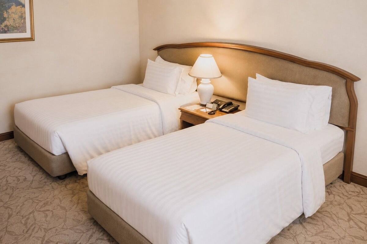 Habitación superior, 2 camas individuales | Ropa de cama hipoalergénica, minibar, caja fuerte y escritorio