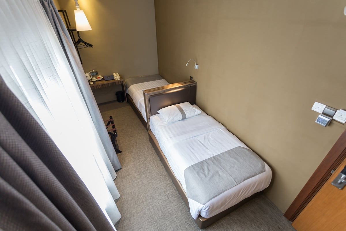 1 habitación y ropa de cama de alta calidad