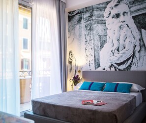 Enkeltrom – superior, balkong | Sengetøy av topp kvalitet, dundyner, minibar og safe på rommet