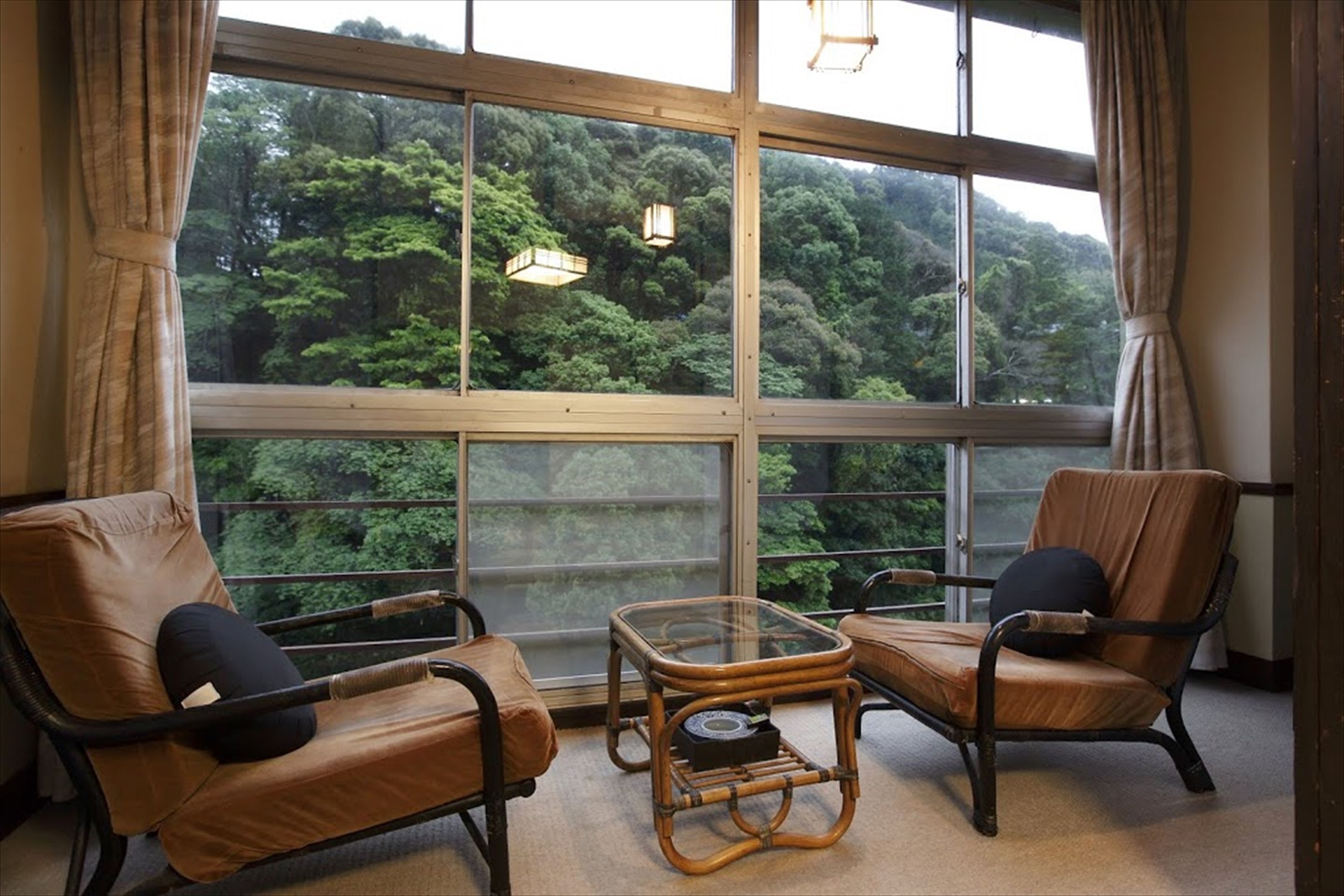 Twin bedroom with Hot spring Bath (26 sqm) | View from room