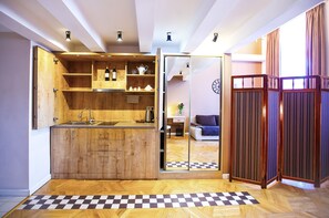 Departamento familiar, balcón, vista a la ciudad | Cocina privada