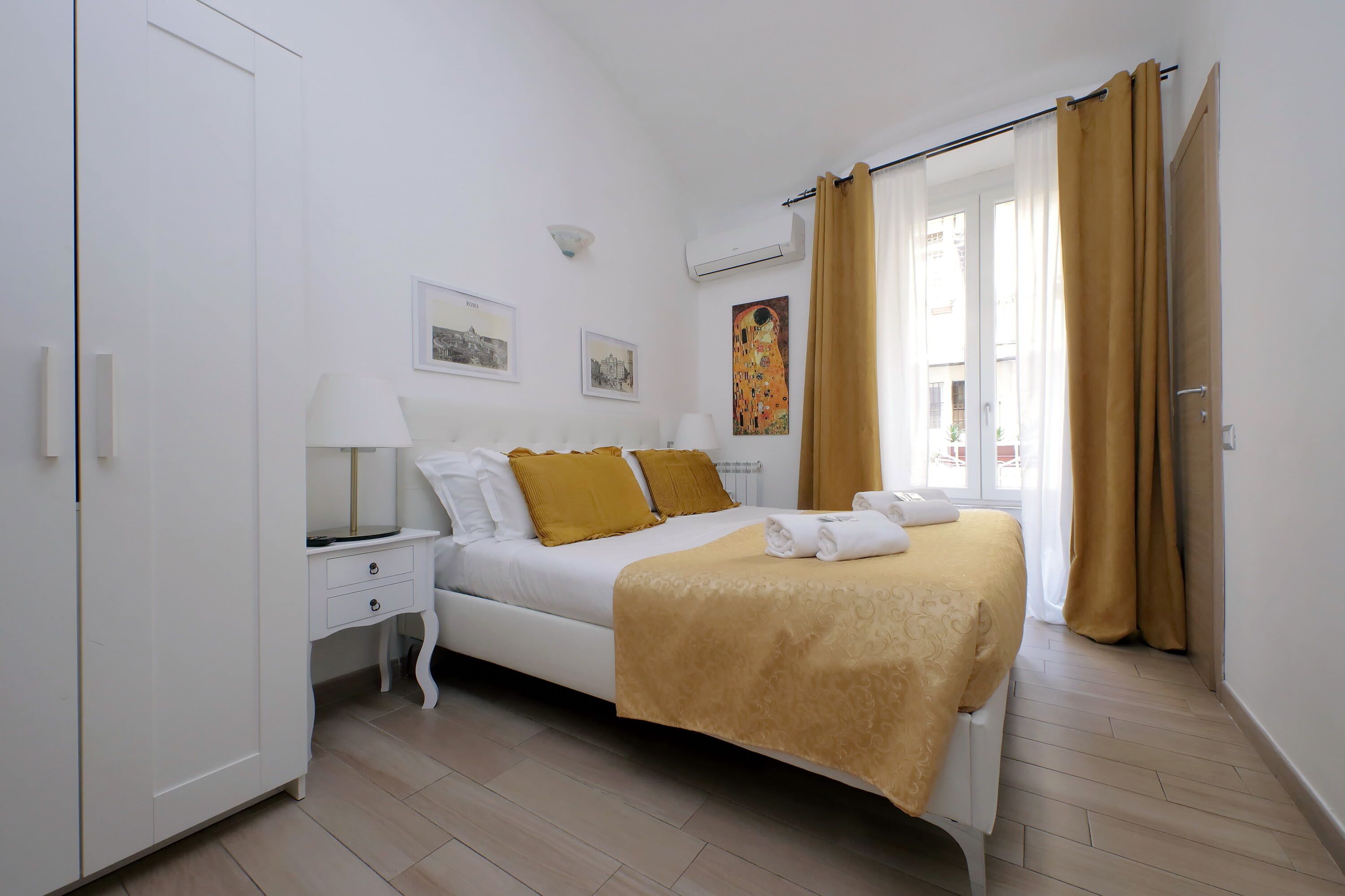 Premium bedding, desk, soundproofing, iron/ironing board