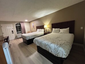 Two Queen Beds, Non-Smoking | 1 bedroom, desk, laptop workspace, free WiFi