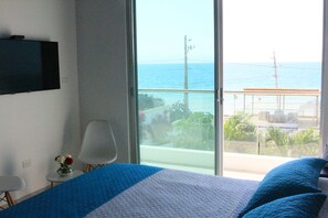 Romantisches Doppelzimmer, 1 Doppelbett, Meerblick