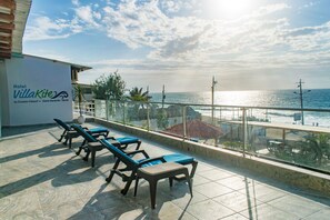 Familien-Doppelzimmer, 2 Doppelbetten, Balkon, Meerblick | Balkon