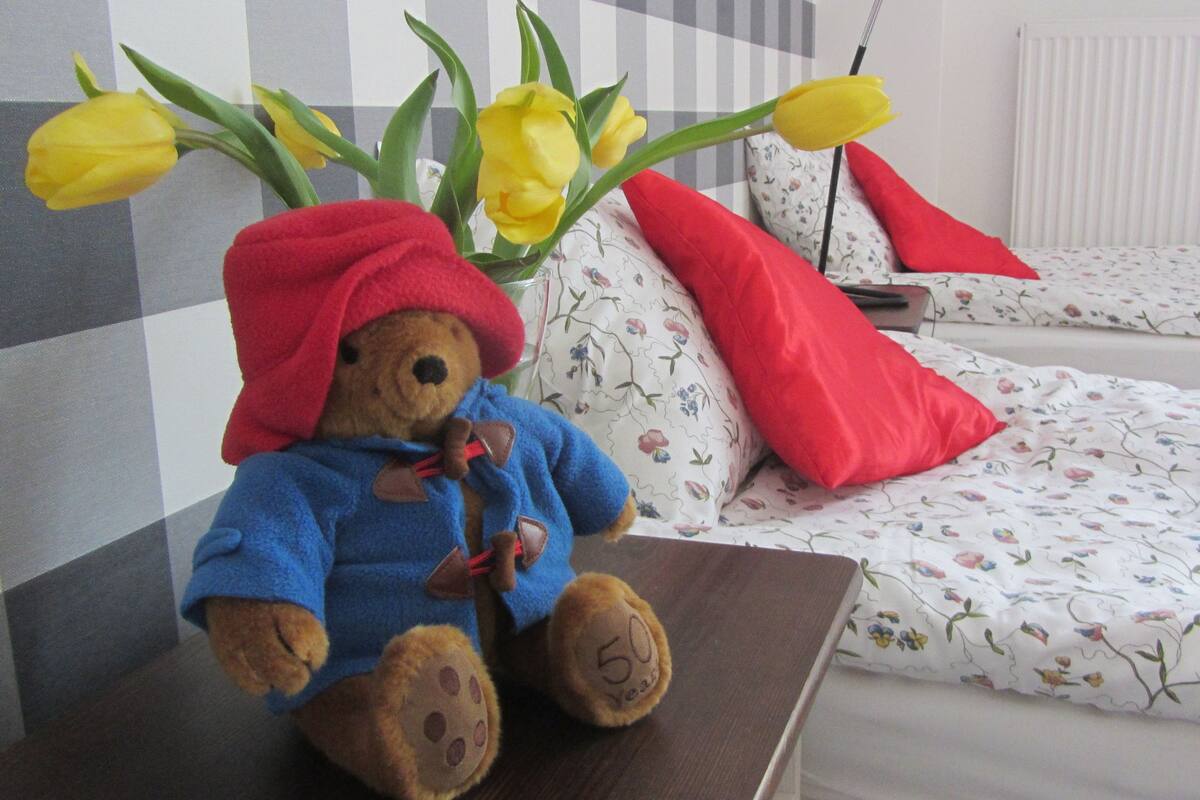 Double or Twin Room, Terrace, Garden View | Premium bedding, iron/ironing board, free cots/infant beds, free WiFi