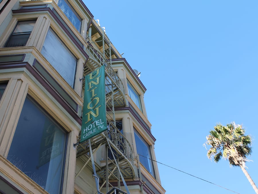 Voorkant van accommodatie