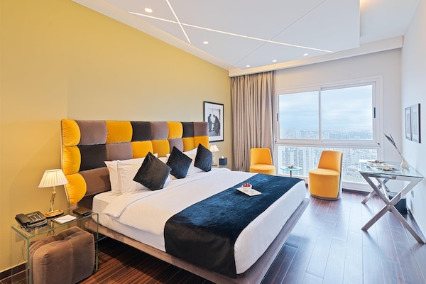 Executive-Zimmer, 1 King-Bett, Badewanne | Hochwertige Bettwaren, Minibar, Zimmersafe, Verdunkelungsvorhänge