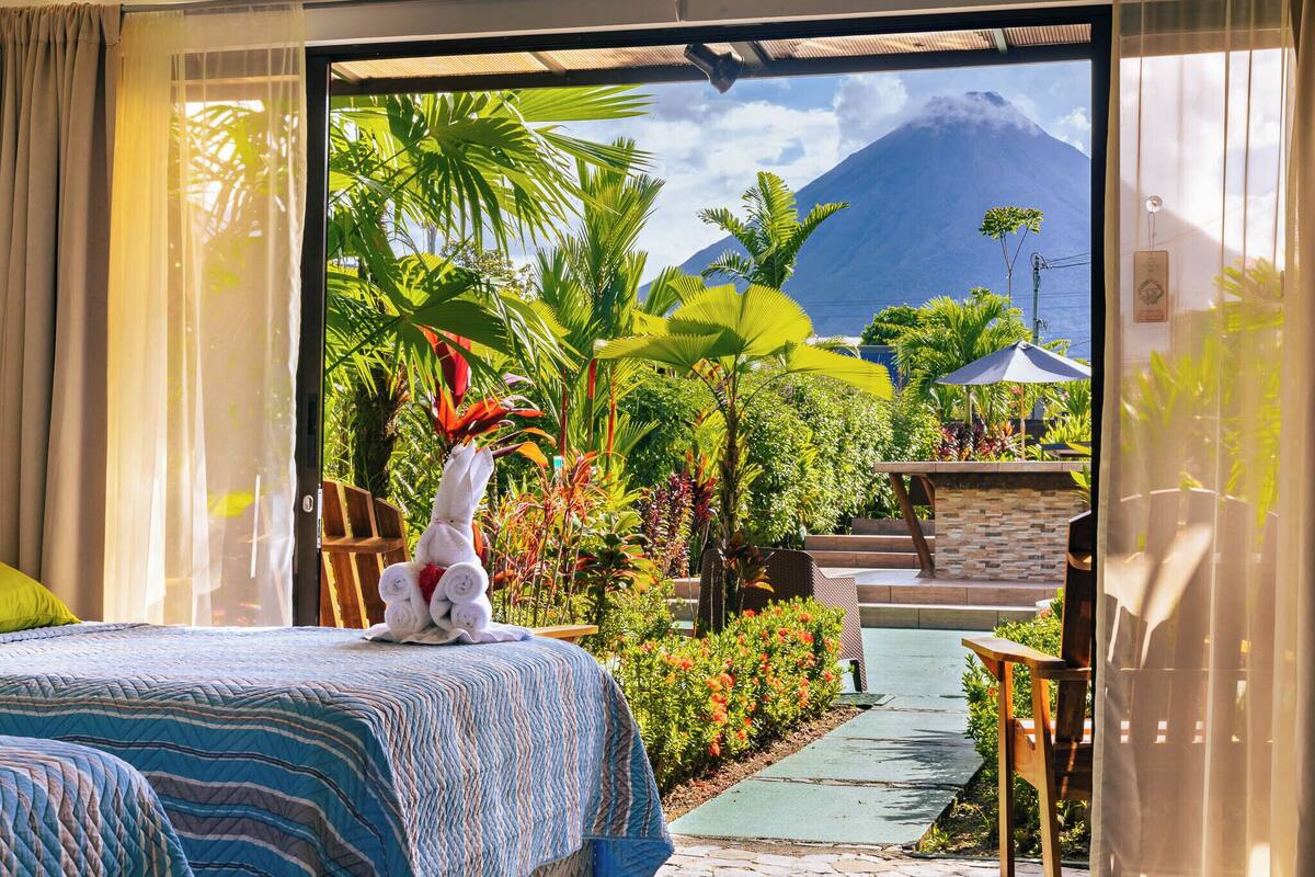 superior room with two double beds | 1 bedroom, pillow-top beds, in-room safe, desk