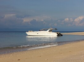 靠近海滩、白沙