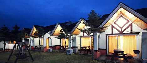Front of property – evening/night
