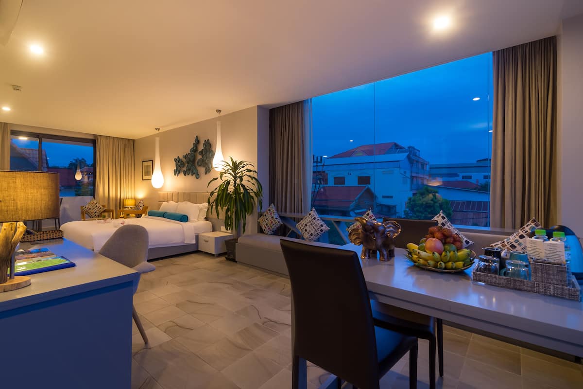 Executive Room, 1 Katil Raja (King), City View | 1 bilik tidur, cadar kapas Mesir, peralatan tempat tidur premium