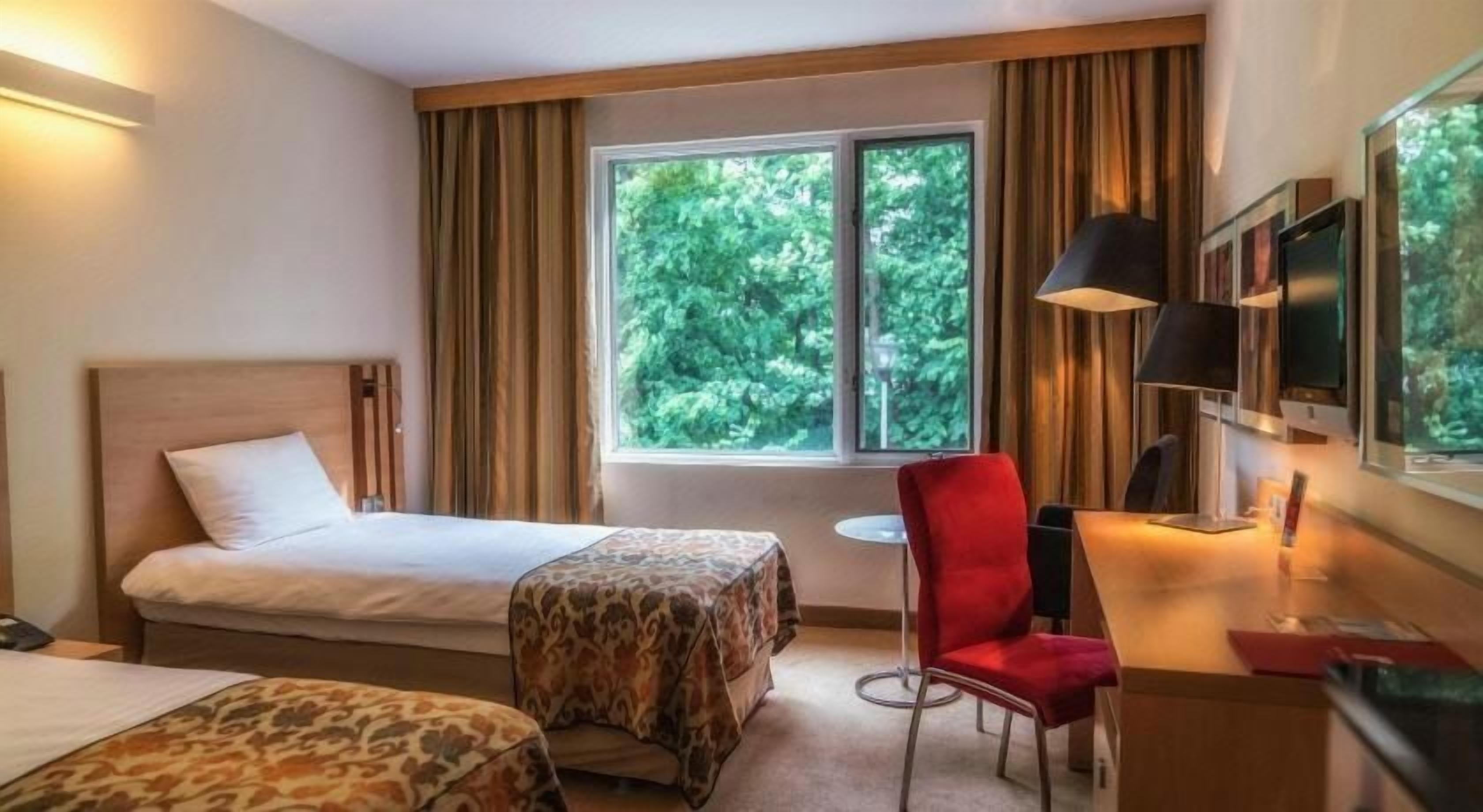 Ropa de cama hipoalergénica, edredón, camas con pillow-top y escritorio 