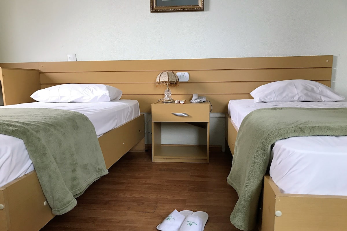 Minibar, desk, WiFi (free), bed sheets