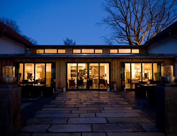 Front of property – evening/night