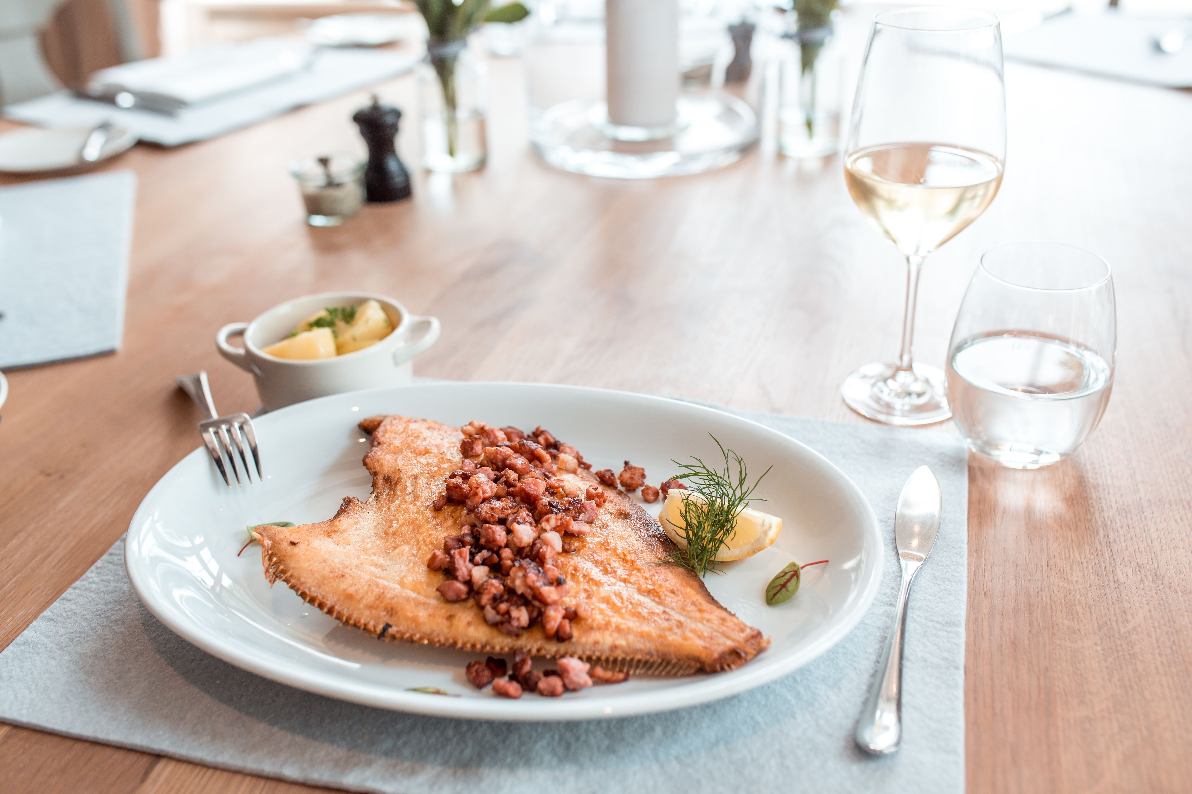 lunch and dinner served, regional cuisine