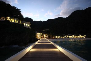 Front of property – evening/night