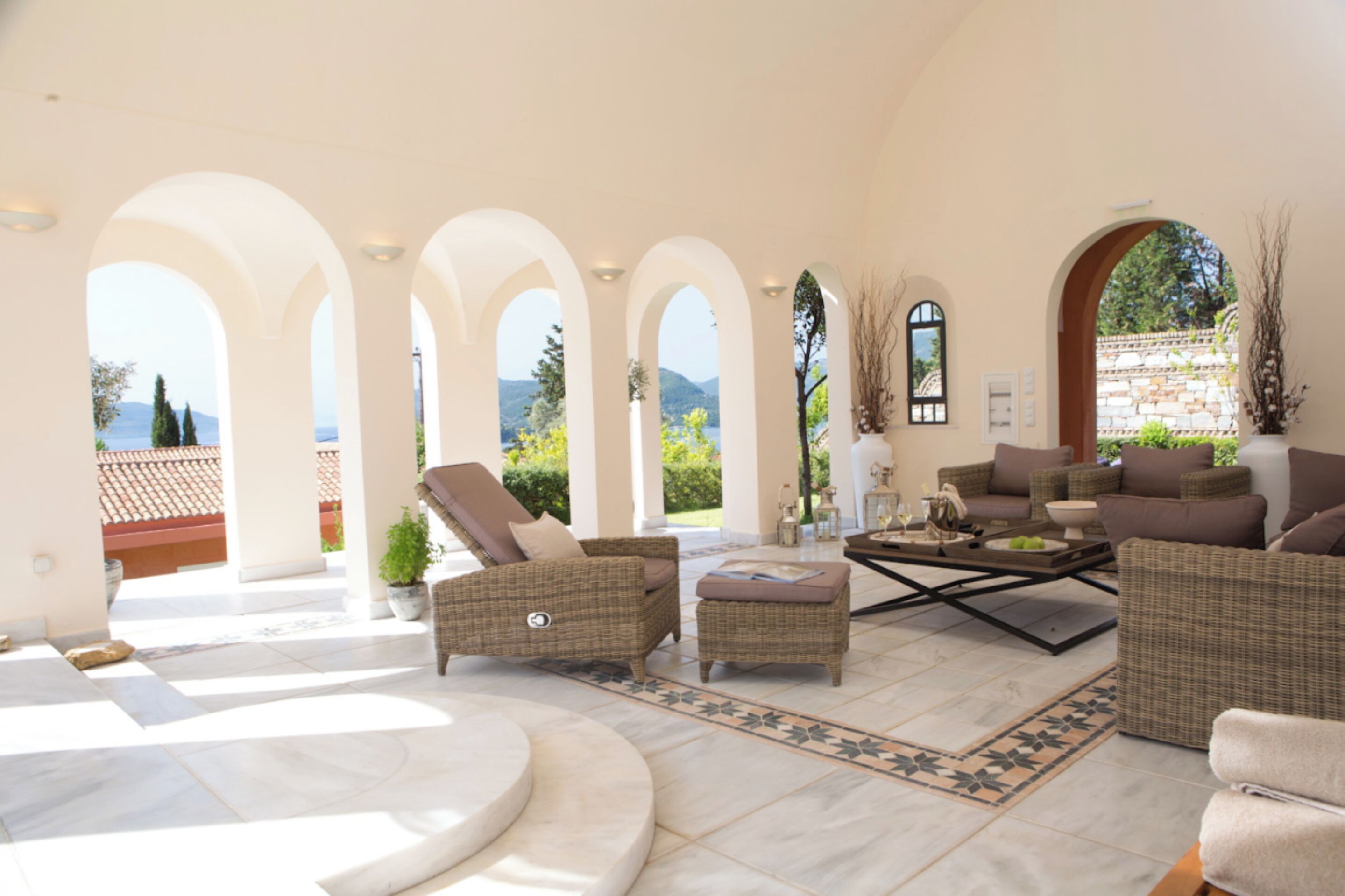 Luxury Villa, 5 Bedrooms, Private Pool, Sea View | Terrace/patio