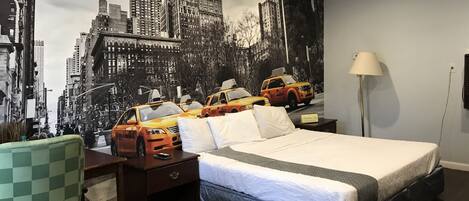 Quarto standard, 1 cama King | Ferros/tábuas de passar roupa, Wi-Fi de cortesia