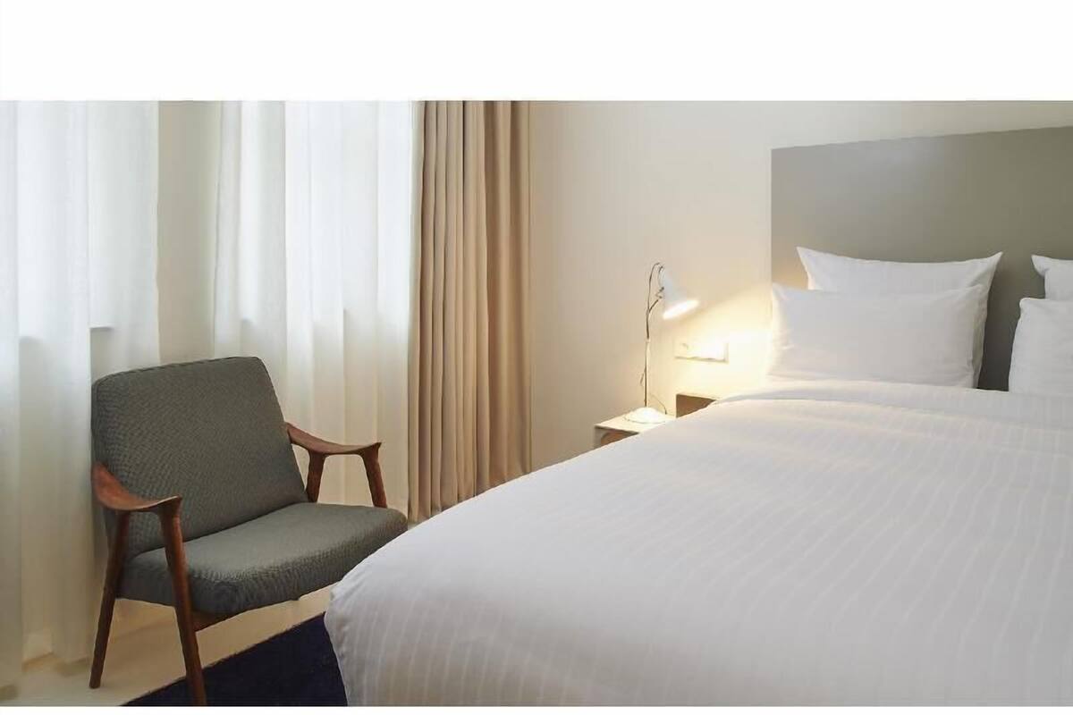 Ropa de cama de alta calidad y minibar