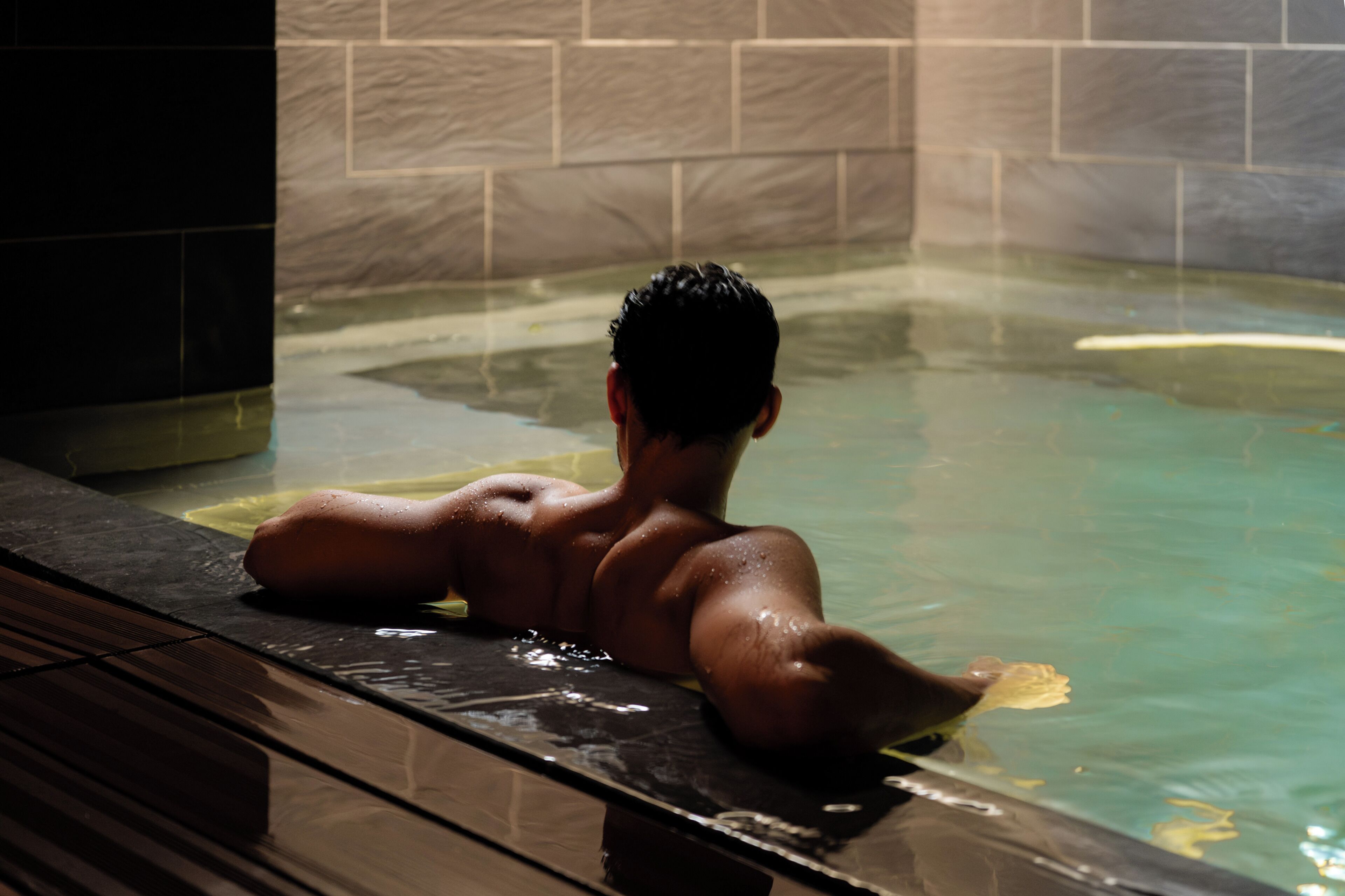 Una piscina techada