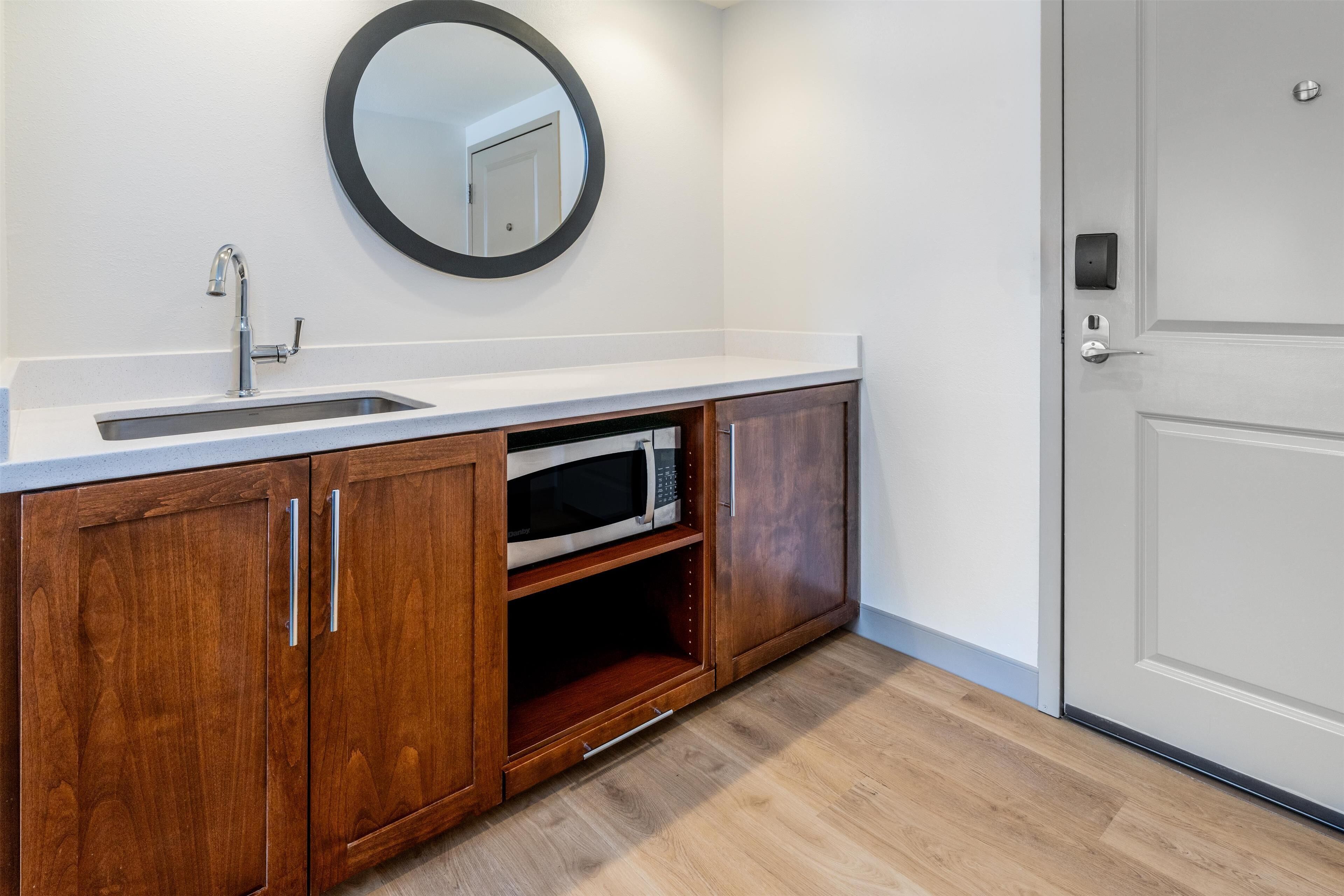 studio suite, 1 king bed, refrigerator & microwave, mountain view | minibar