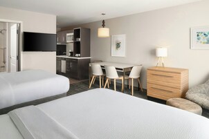 Studio, 2 Queen Beds | In-room safe, desk, laptop workspace, iron/ironing board