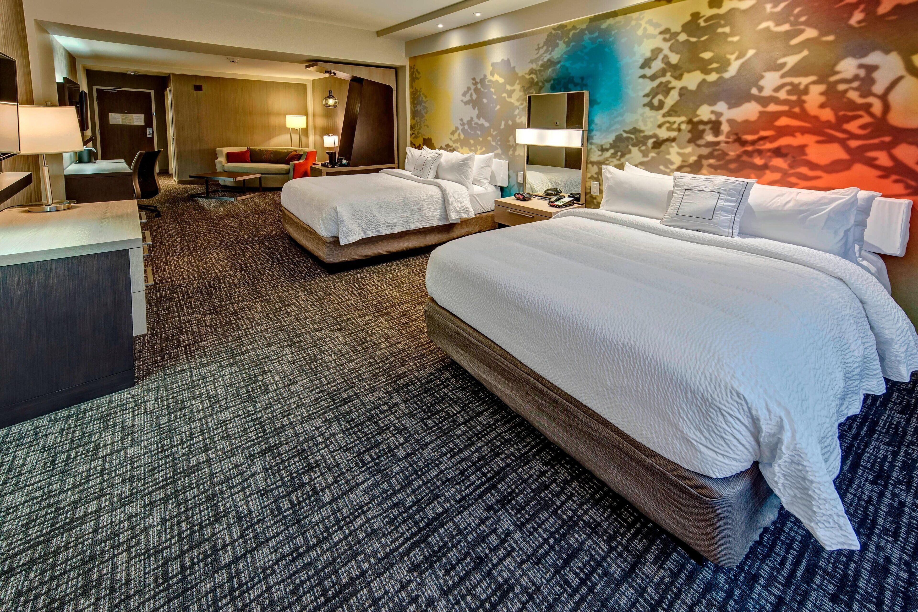 suite, multiple beds, non smoking | hypo-allergenic bedding, desk, laptop workspace, blackout curtains