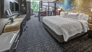 Loftsrom, 1 kingsize-seng med sovesofa