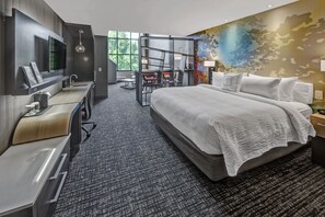 Loft, 1 King-Bett und Schlafsofa | Allergikerbettwaren, Schreibtisch, laptopgeeigneter Arbeitsplatz