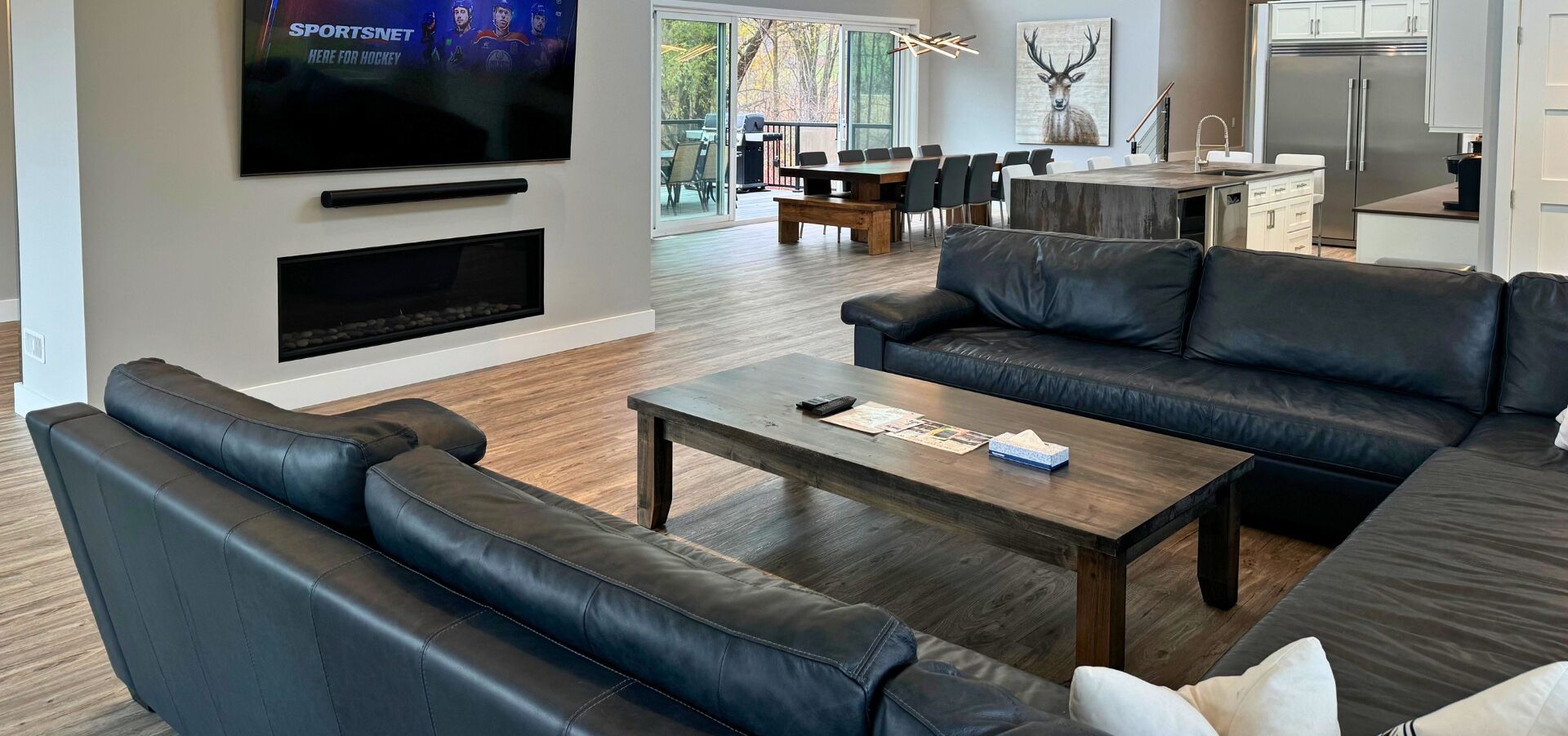 Chalet Majestueux, piscine privée, vue montagne | Coin séjour