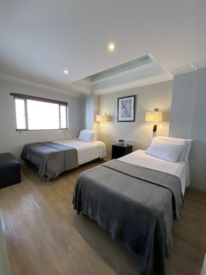 Standard Double Room, Multiple Beds, Private Bathroom | Free WiFi, bed sheets