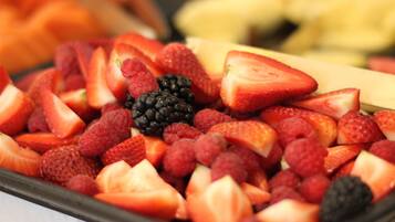 Daily buffet breakfast for a fee